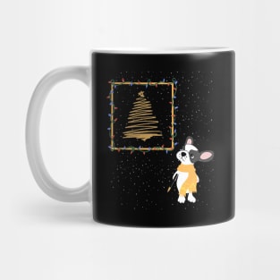 westie christmas tree dog Mug